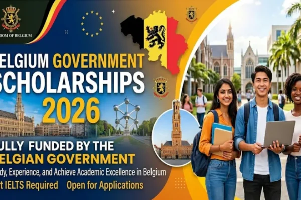 Belgium Government Scholarships 2026 – Fully Funded (No IELTS Required)
