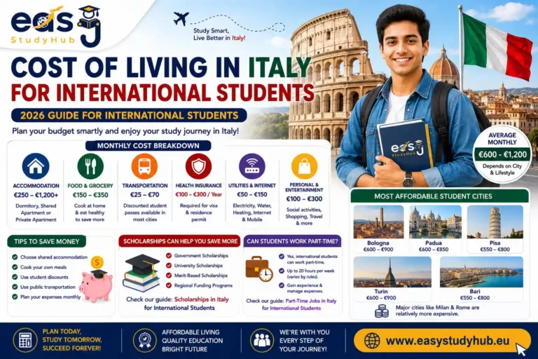 Cost of Living in Italy for International Students In 2026 Complete Guide