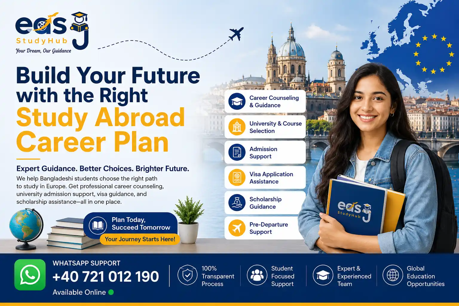 Abroad study career guidelines in Europe for Bangladeshi students with Learning In Eu