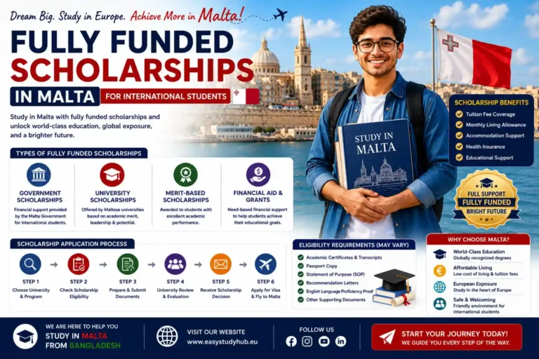 Fully Funded Scholarships in Malta for International Students In 2026 Complete Guide
