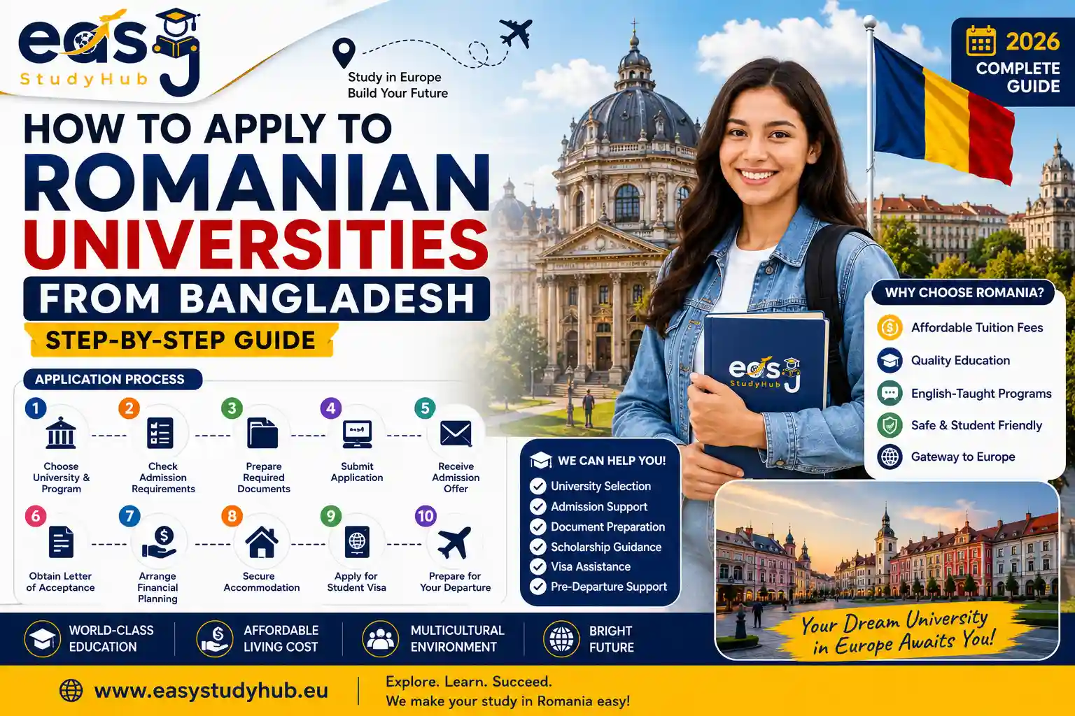 How to Apply to Romanian Universities from Bangladesh In 2026 Complete Guide