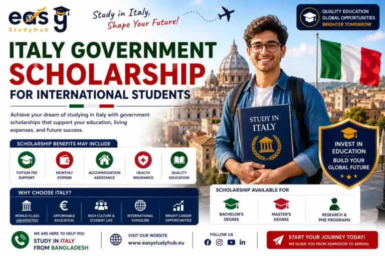 Italy Government Scholarship For International Students in 2026 Complet Guide