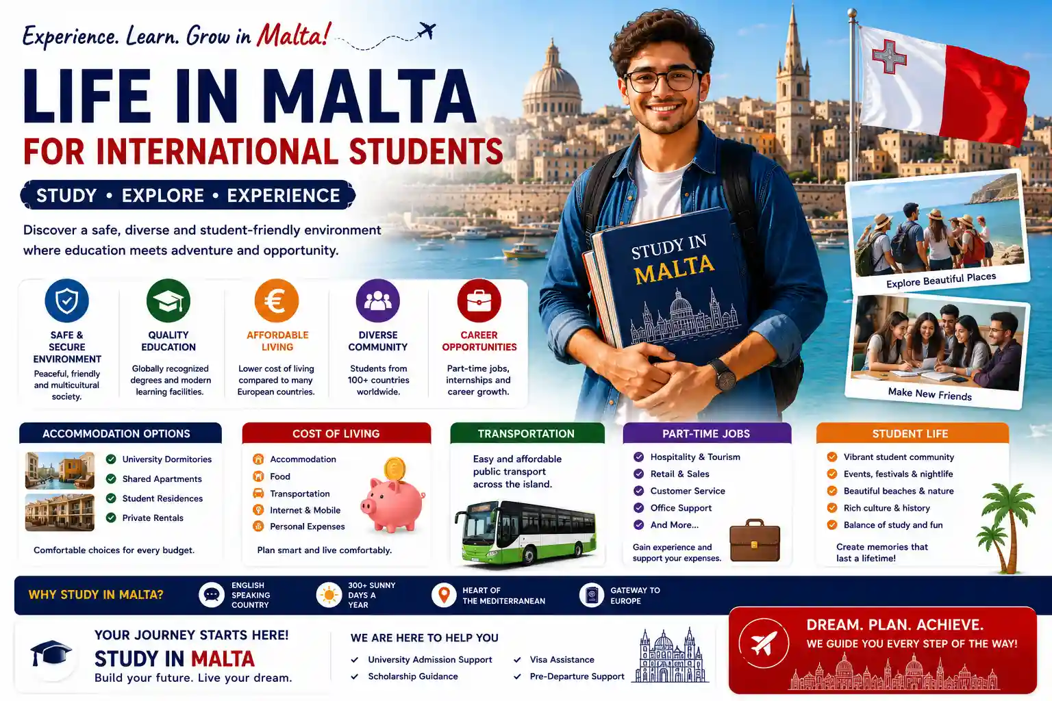 Life in Malta for International Students in 2026 Complete Guide