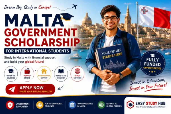 Malta Government Scholarship for International Students In 2026 Complete Guide
