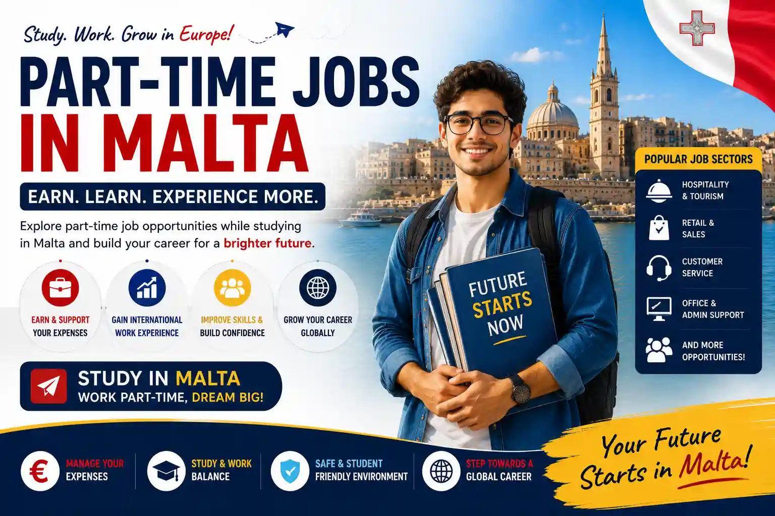 Part-Time Jobs in Malta for International Students in 2026 Complete Guide