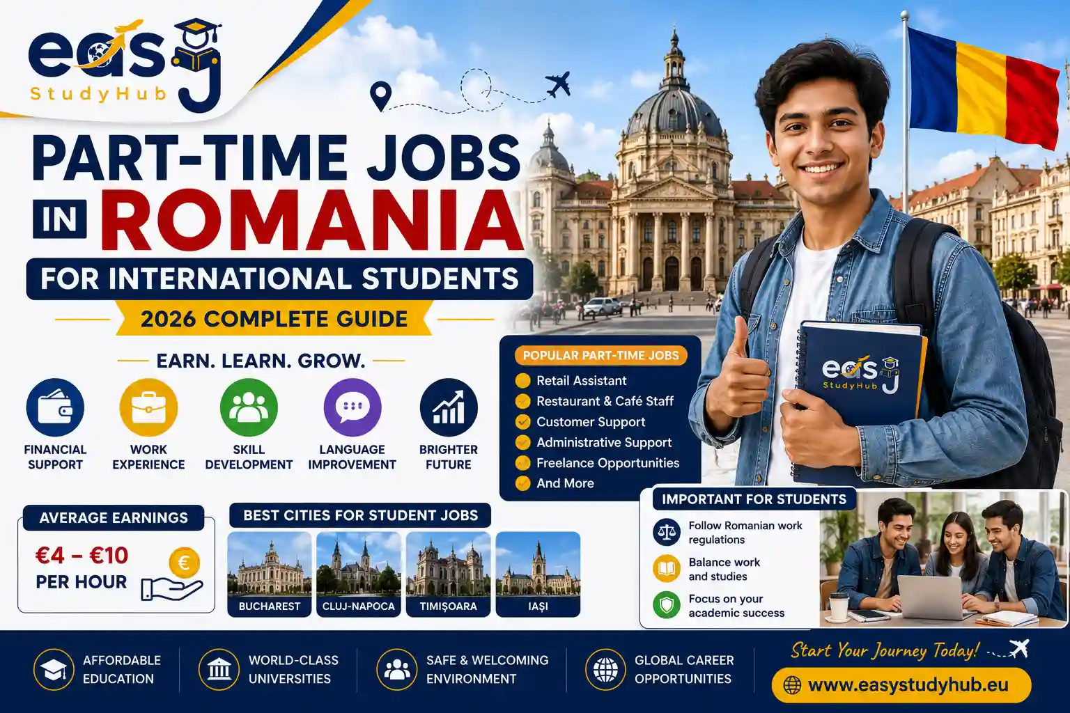 Part-Time Jobs in Romania for International Students In 2026 Complete Guide