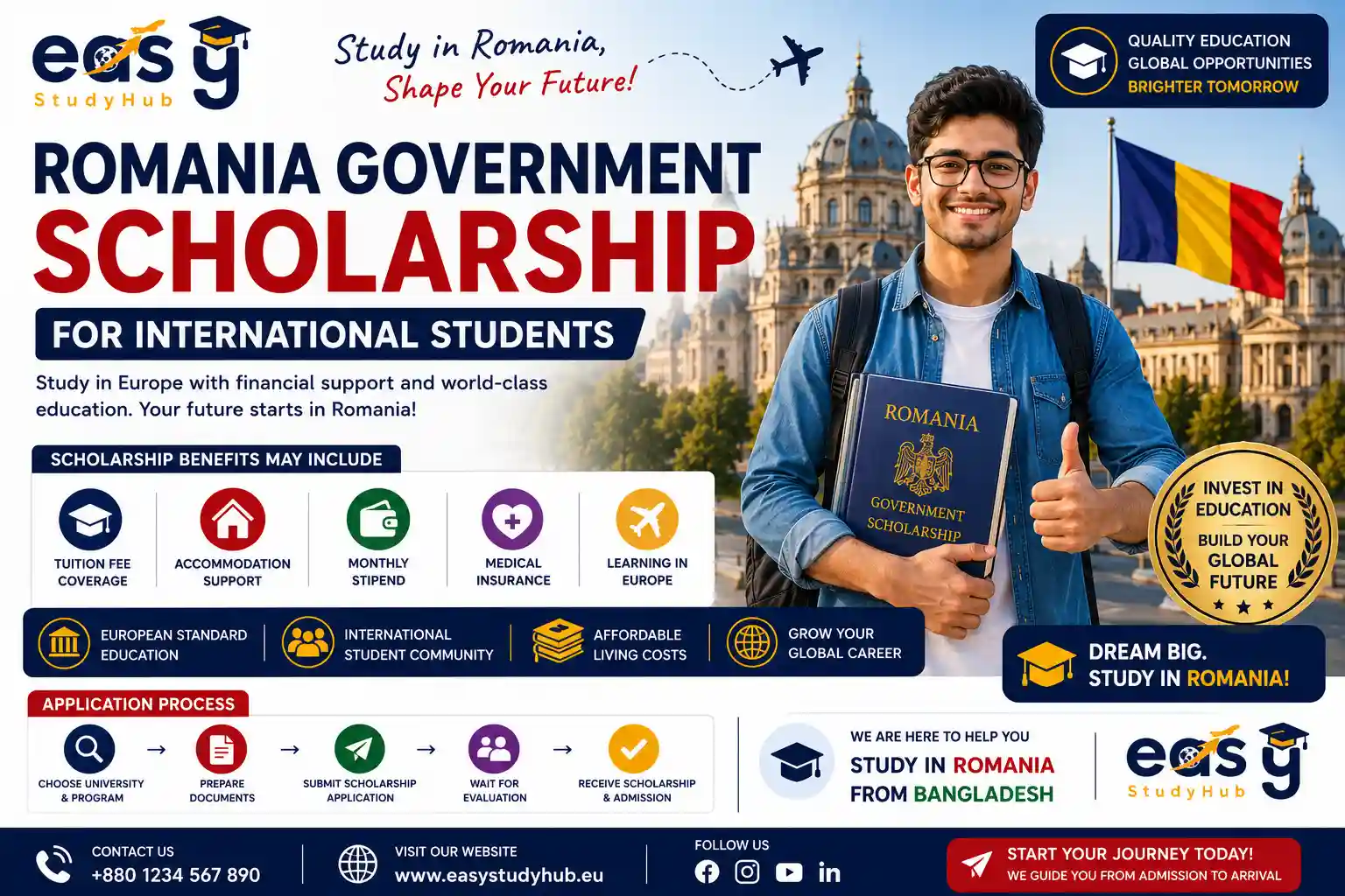 Romania Government Scholarship For International Students In 2026 Complete Guide