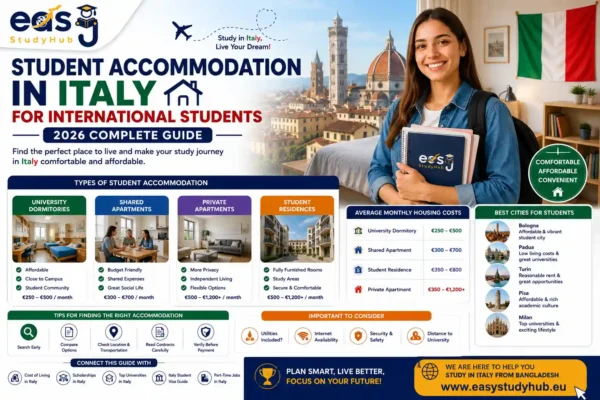 Student Accommodation in Italy for International Students In 2026 Complete Guide