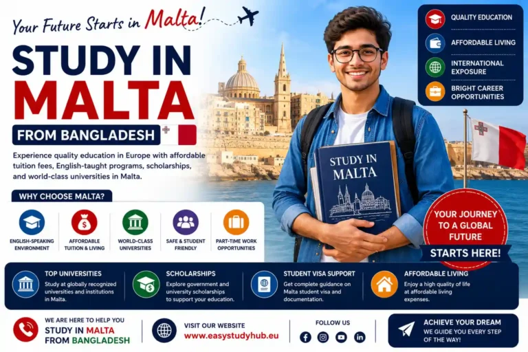 Study in Malta from Bangladesh In 2026 Complete Guide
