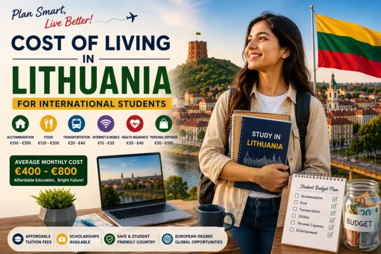 Cost of Living in Lithuania for International Students In 2026 Complete Guide
