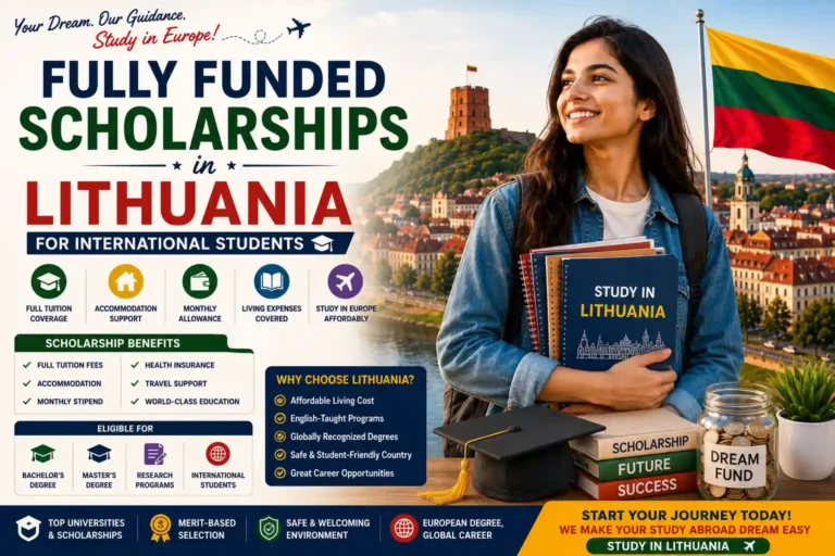 Fully Funded Scholarships in Lithuania for International Students in 2026 Complete Guide